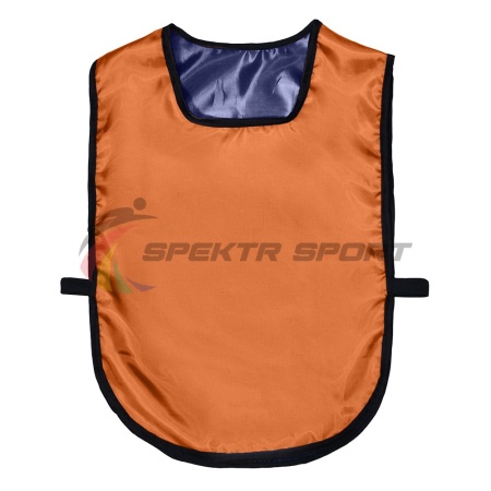 Купить Манишка футбольная двусторонняя универсальная Spektr Sport оранжево-синяя в Полярном 